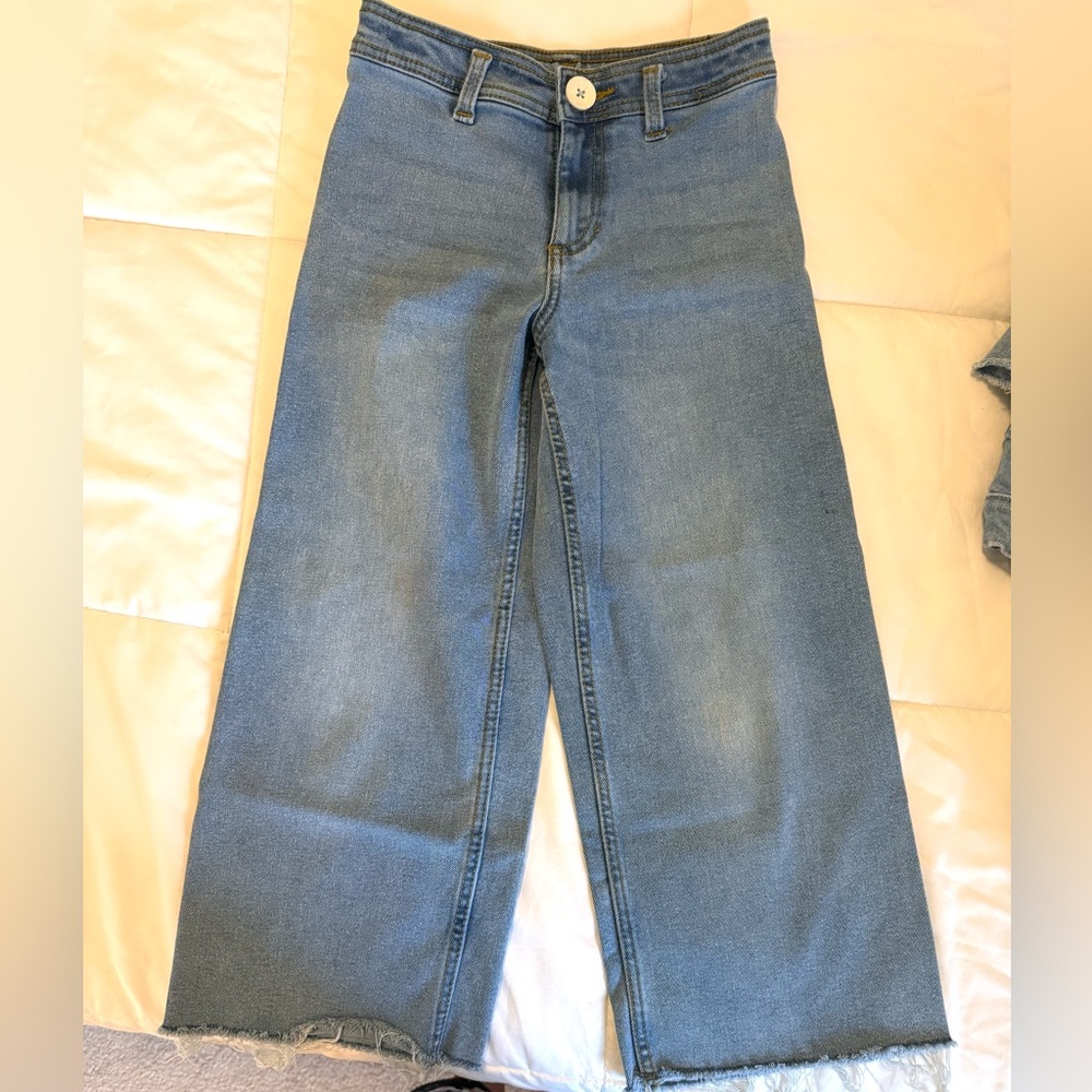 Wonder Nation Girls Blue Wide Leg Fit Jeans Sizes 7/8